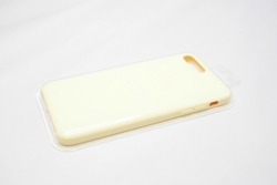 Чехол силиконовый гладкий Soft Touch iPhone 7 Plus/ 8 Plus, светло-желтый (№51)