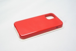 Чехол силиконовый гладкий Soft Touch iPhone 12 mini, красный №14 Чехол силиконовый гладкий Soft Touch iPhone 12 mini, красный №14