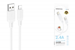USB кабель Lightning BOROFONE BX115 (100см), белый USB кабель Lightning BOROFONE BX115 (100см), белый