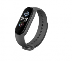Ремешок силиконовый для Mi Band 5/ 6, серый №12 Ремешок силиконовый для Mi Band 5/ 6, серый №12
