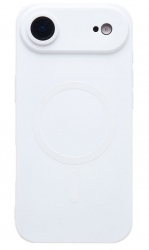 Чехол силиконовый MagSafe Matte iPhone 17 Air, белый