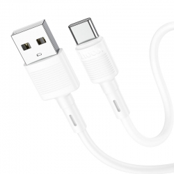 USB кабель Type-C HOCO X83 Victory (100см. 3.0A), белый USB кабель Type-C HOCO X83 Victory (100см. 3.0A), белый