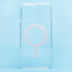 Чехол силиконовый MagSafe с анимацией iPhone 14 Pro, прозрачный