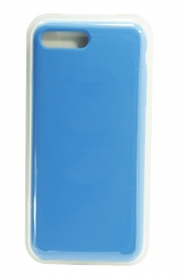 Чехол силиконовый гладкий Soft Touch iPhone 7 Plus/ 8 Plus, голубой №16