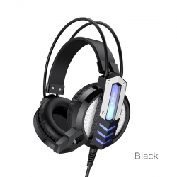 Проводные внешние наушники BOROFONE BO100 Fun gaming, черные Проводные внешние наушники BOROFONE BO100 Fun gaming, черные