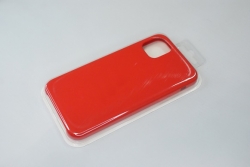 Чехол силиконовый гладкий Soft Touch iPhone 11, красный №14