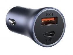 АЗУ Baseus Golden Contactor Pro (Быстрая зарядка) (USB A+Type C) (40W) (Синий)