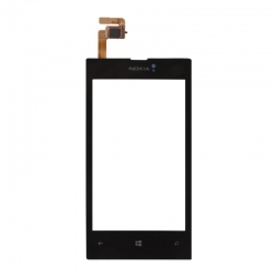 Тачскрин Nokia 520 Lumia в сборе с рамкой, Черный (Оригинал Китай)