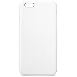 Чехол силиконовый гладкий Soft Touch iPhone 6 Plus/ 6S Plus, белый (без логотипа)