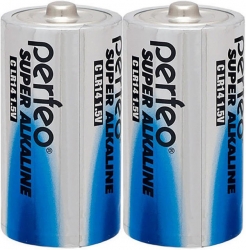 Батарейка Perfeo LR14/2SH (1,5v, алкалиновая) упаковка пленка 2 шт