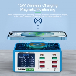 Источник питания RELIFE RL-309AW (6 портов USB + 2 Type-C + беспроводная зарядка) Источник питания RELIFE RL-309AW (6 портов USB + 2 Type-C + беспроводная зарядка)