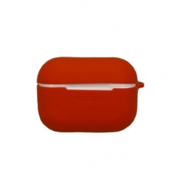 Чехол-бокс для Apple Airpods Pro силиконовый, оранжевый №9
