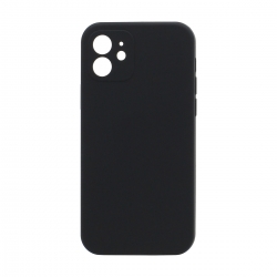 Чехол силиконовый гладкий Soft Touch iPhone 12, черный №18 (закрытый низ) Чехол силиконовый гладкий Soft Touch iPhone 12, черный №18 (закрытый низ)