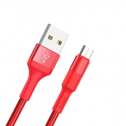 USB кабель micro USB HOCO X26 Xpress (100см. 2.1A), красный