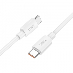 USB-C кабель HOCO X96 Hyper 100W быстрая зарядка Type-С to Type-С (100см), белый