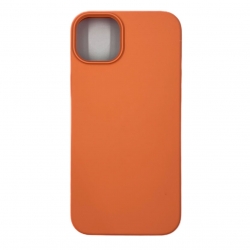 Чехол силиконовый гладкий Soft Touch iPhone 14 Plus, персиковый №44 (закрытый низ)
