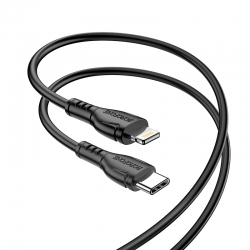 USB-C кабель BOROFONE BX51 Triumph Type-C to Lightning (120см), черный USB-C кабель BOROFONE BX51 Triumph Type-C to Lightning (120см), черный