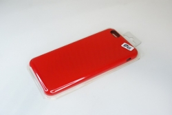 Чехол силиконовый гладкий Soft Touch iPhone 6 Plus/ 6S Plus, красный (без логотипа)