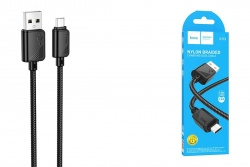 USB кабель micro USB HOCO X113 (100см. 2.4А) нейлон, белый