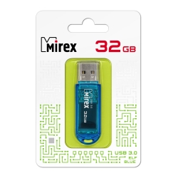 USB флеш-накопитель Mirex 32 GB USB 3.0 ELF, синий USB флеш-накопитель Mirex 32 GB USB 3.0 ELF, синий