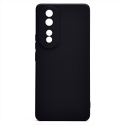 Чехол силиконовый гладкий Soft Touch Huawei Honor 80 Pro, черный Чехол силиконовый гладкий Soft Touch Huawei Honor 80 Pro, черный