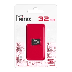 Карта памяти MicroSDHC Mirex 32 GB класс 10 (UHS-I, U1, class 10) Карта памяти MicroSDHC Mirex 32 GB класс 10 (UHS-I, U1, class 10)