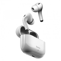 Беспроводные наушники BASEUS Encok True Wireless Earphones W3 Bluetooth (37 mAh), белые Беспроводные наушники BASEUS Encok True Wireless Earphones W3 Bluetooth (37 mAh), белые