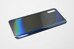 Задняя крышка в сборе со стеклом камеры для Samsung A50 SM-A505, Premium, черная