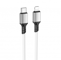 USB-C кабель BOROFONE BX83 Famous PD Silicone Type-C to Lightning (100см), белый USB-C кабель BOROFONE BX83 Famous PD Silicone Type-C to Lightning (100см), белый