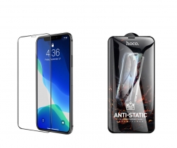 Защитное стекло iPhone 12/ 12 Pro HOCO G10, черное Защитное стекло iPhone 12/ 12 Pro HOCO G10, черное