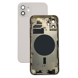 Задняя крышка/ Корпус iPhone 12 в сборе с рамкой, белый (CE) Задняя крышка/ Корпус iPhone 12 в сборе с рамкой, белый (CE)