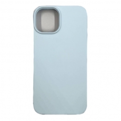 Чехол силиконовый гладкий Soft Touch iPhone 14, светло-голубой №45 (закрытый низ) Чехол силиконовый гладкий Soft Touch iPhone 14, светло-голубой №45 (закрытый низ)