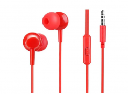 Наушники HOCO M14 Inital Sound universal earphone с микрофоном, красный