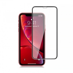 Защитное стекло iPhone XR/ 11 18D (тех упаковка) черное Защитное стекло iPhone XR/ 11 18D (тех упаковка) черное