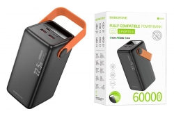 Внешний аккумулятор Power Bank 60000 mAh BOROFONE BJ66B Magnifico 22.5W+PD20W fully compatib, черный