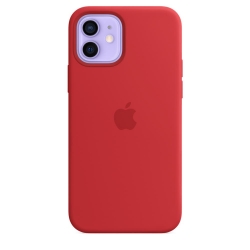 Чехол силиконовый MagSafe Soft Touch с анимацией iPhone 12/ 12 Pro, красный