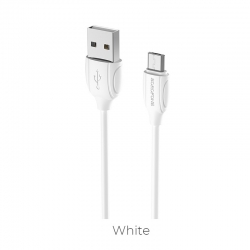 USB кабель micro USB BOROFONE BX19 Benefit (100см), белый USB кабель micro USB BOROFONE BX19 Benefit (100см), белый