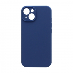 Чехол силиконовый гладкий Soft Touch iPhone 14, синий №20 (закрытый низ)