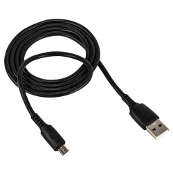 USB кабель micro WALKER C308, 2.4А,  QC, (100см), черный