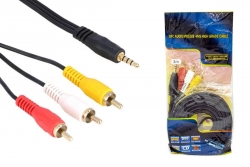Кабель Jack3,5 (M) to 3RCA (M) 1.5 метра Кабель Jack3,5 (M) to 3RCA (M) 1.5 метра