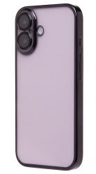 Чехол iPhone 16 с защитной линзой, черный