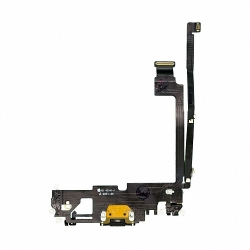 Шлейф iPhone 12 Pro Max с разъемом зарядки, черный (Org) Шлейф iPhone 12 Pro Max с разъемом зарядки, черный (Org)