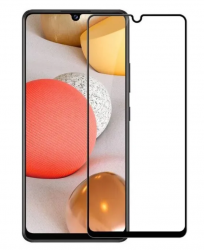 Защитное стекло Samsung A42/ A70/ A70S SM-A425/ A705/ A707, черное (тех упаковка)