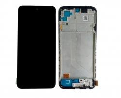 Дисплей Xiaomi Redmi Note 10/ 10S в сборе с тачскрином и рамкой, Черный (Oled)