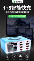 Источник питания RELIFE RL-304S (6 портов USB + 2 Type-C + беспроводная зарядка) Источник питания RELIFE RL-304S (6 портов USB + 2 Type-C + беспроводная зарядка)