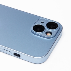 Чехол силиконовый MagSafe iPhone 15, светло-голубой