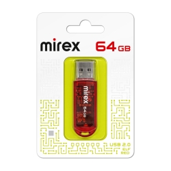 USB флеш-накопитель Mirex 64 GB USB 2.0 ELF, красный