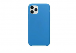 Чехол силиконовый гладкий Soft Touch iPhone 13 Pro Max, светло-синий №42
