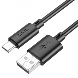 USB кабель Type-C HOCO X88 Gratified (100см. 3.0A), черный USB кабель Type-C HOCO X88 Gratified (100см. 3.0A), черный