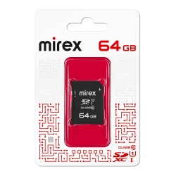 Карта памяти SDXC Mirex 64 GB класс 10 (UHS-I, U1, class 10) Карта памяти SDXC Mirex 64 GB класс 10 (UHS-I, U1, class 10)